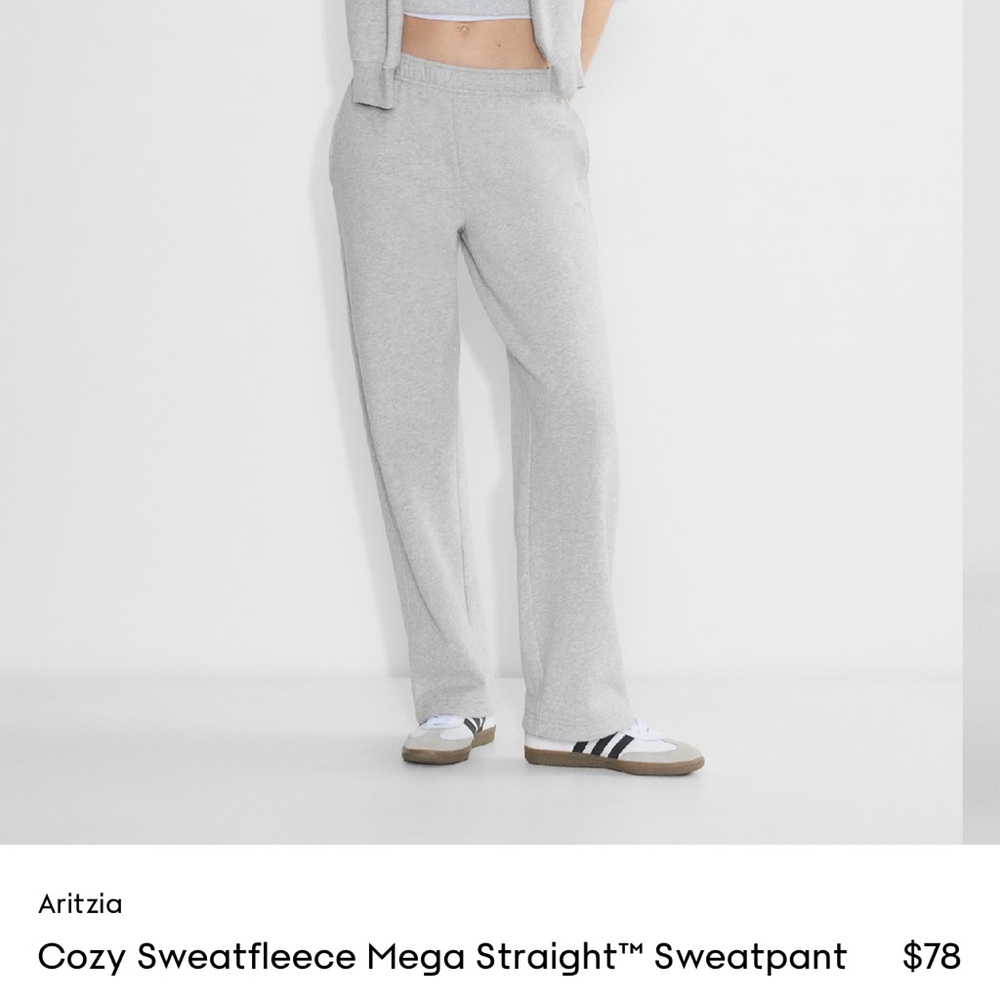 NWT Cozy Sweatfleece Mega Straight Sweats
